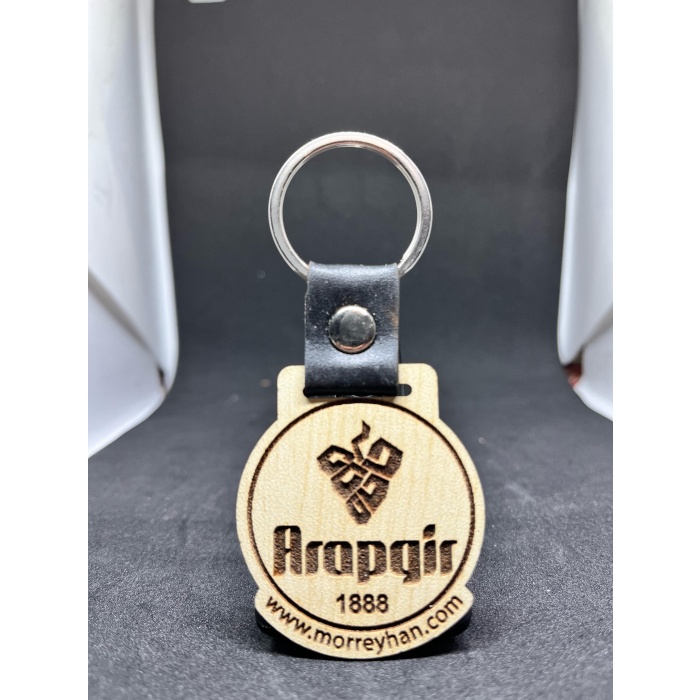 Arapgir Logolu Ahşap Anahtarlık