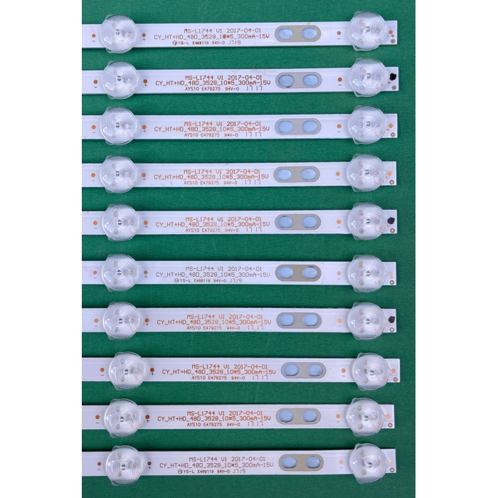 SUNNY SN048LD019-S2F LED BAR, MS-L1744 V1, AYS10, LSC480HN08-8, S44.2 CM, 5 LEDLİ, 10 PARÇA