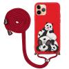 iPhone 11 Pro Max İpli Lansman Kılıf - Cute Pandas