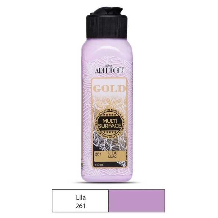 Artdeco Gold Multisurface Akrilik Boya 140 ml Lila