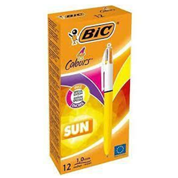 Bic Tükenmez Kalem Büro Bic Sun 982871 4 Renk 12li