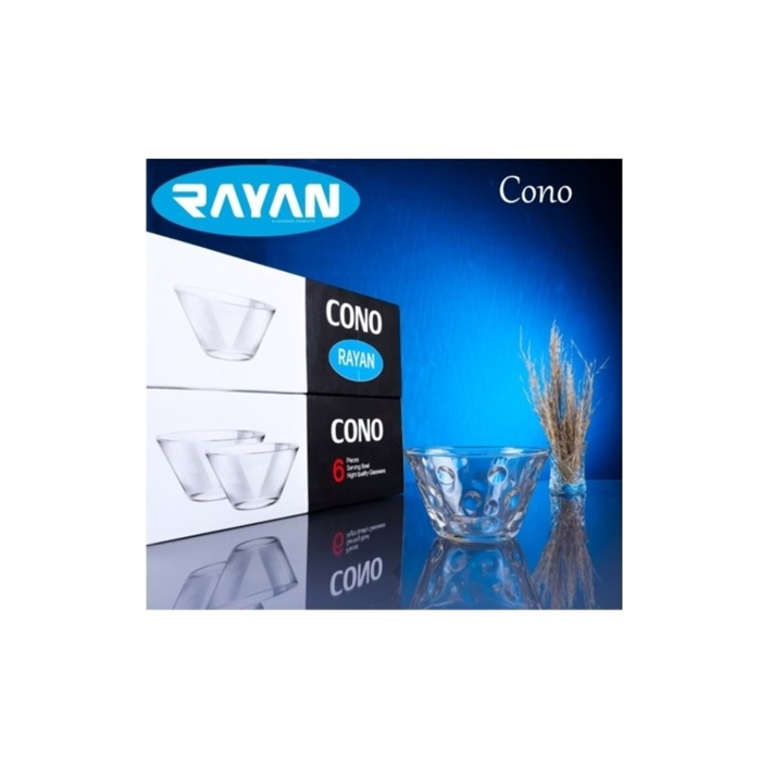 Cono Maria 6lı Büyük Cam Kase Royaleks-69816