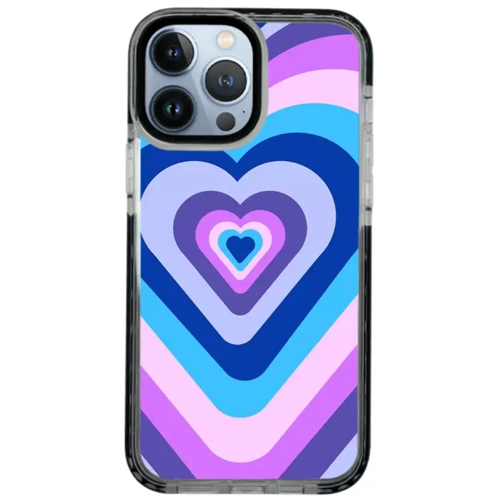 iPhone 13 Pro Impact Case - Renkli Kalp