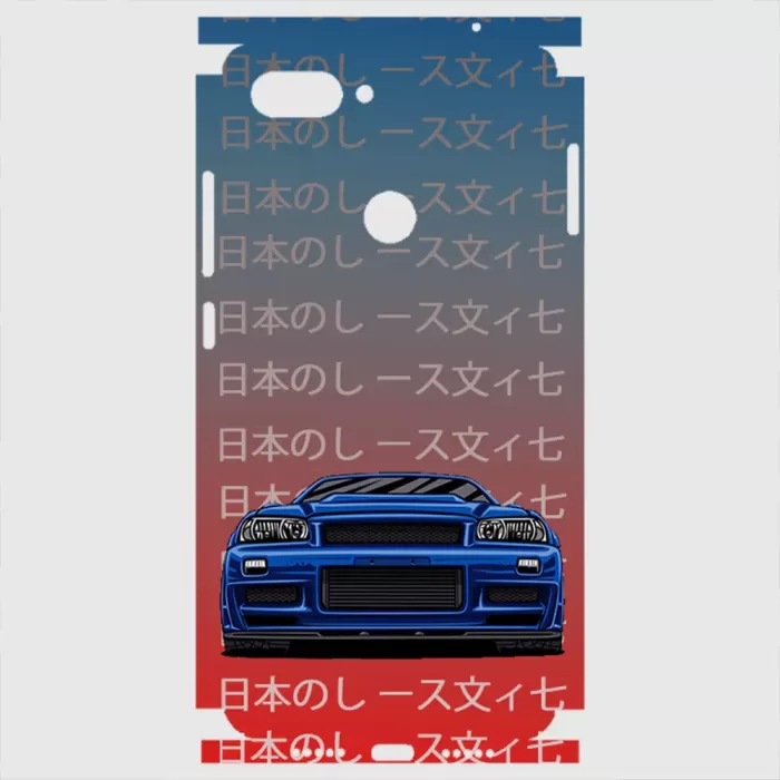 Xiaomi Mi 8 Lite Telefon Kaplama - Skyline R34 JDM 2