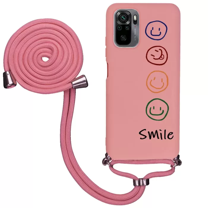 Xiaomi Redmi Note 10S İpli Lansman Kılıf Smile