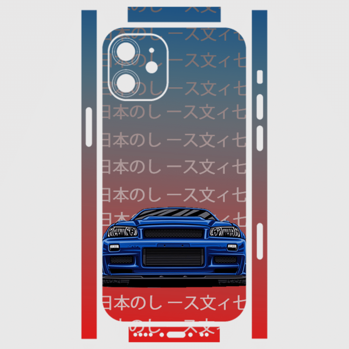 iPhone 12 Mini Telefon Kaplama - Skyline R34 JDM 2