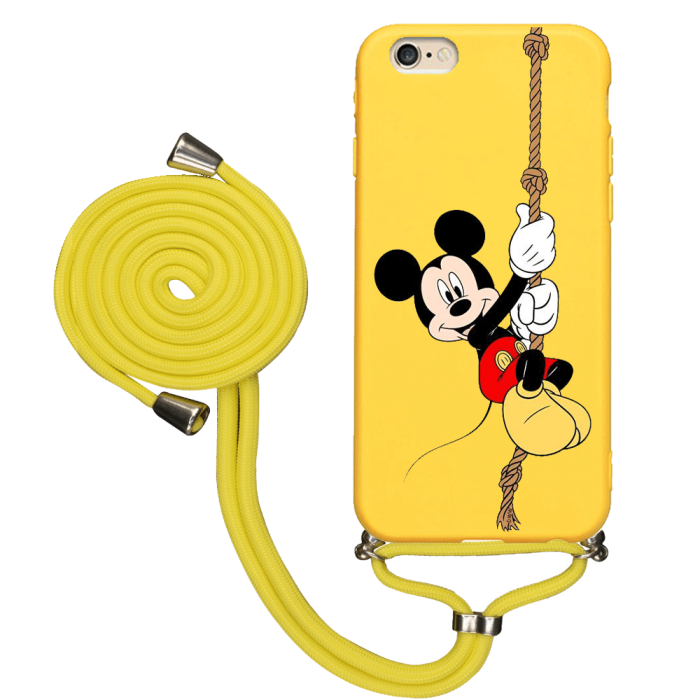 iPhone 6 Plus İpli Lansman Kılıf - Mickey Mouse