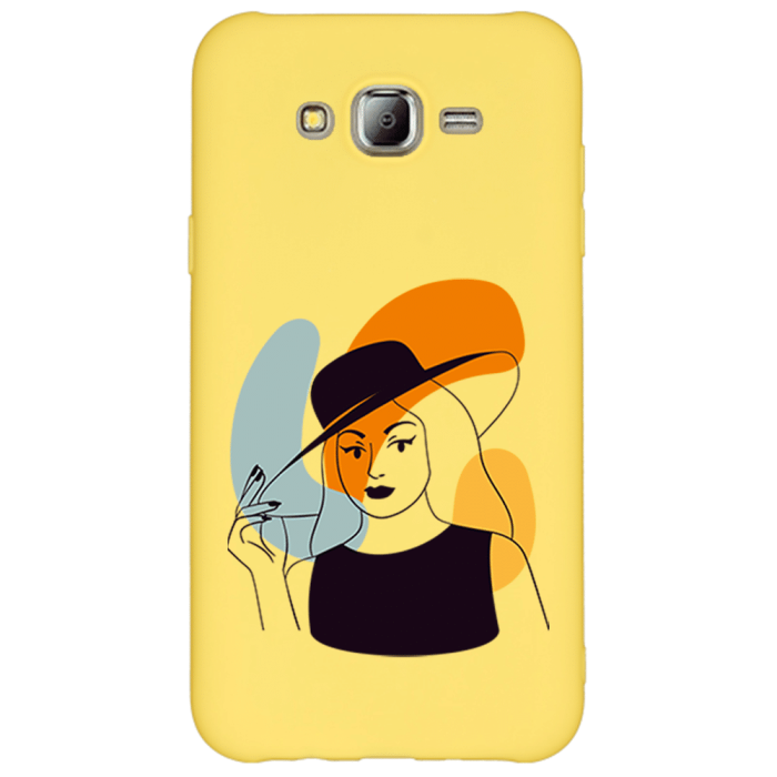 Samsung J7 2015 Lansman Kılıf - Art Woman 4