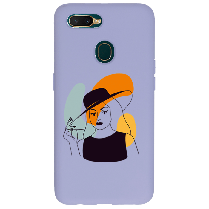 Oppo AX7 Lansman Kılıf - Art Woman 4