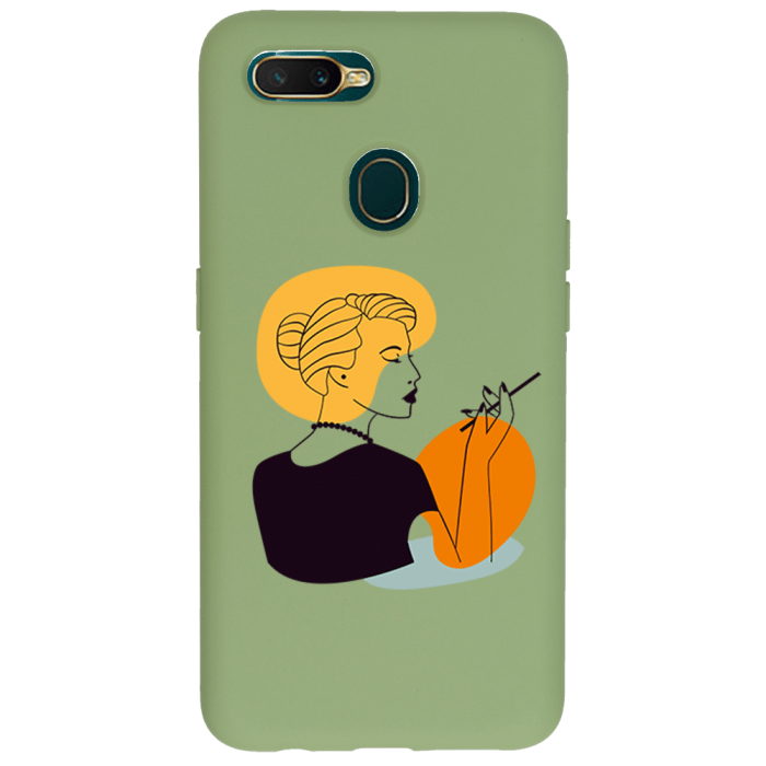 Oppo AX7 Lansman Kılıf - Art Woman 2