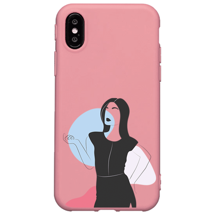 iPhone XS Lansman Kılıf - Art Woman 1