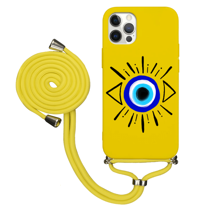 iPhone 12 Pro Max İpli Lansman Kılıf - Eyes 2