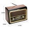 Kemai Bluetooth Usb Sd Fm Radyo Nostaljik Radyo Md-1911Bt