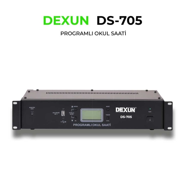 Dexun Ds-705 Pro Rack Tipi Okul Zil Saati