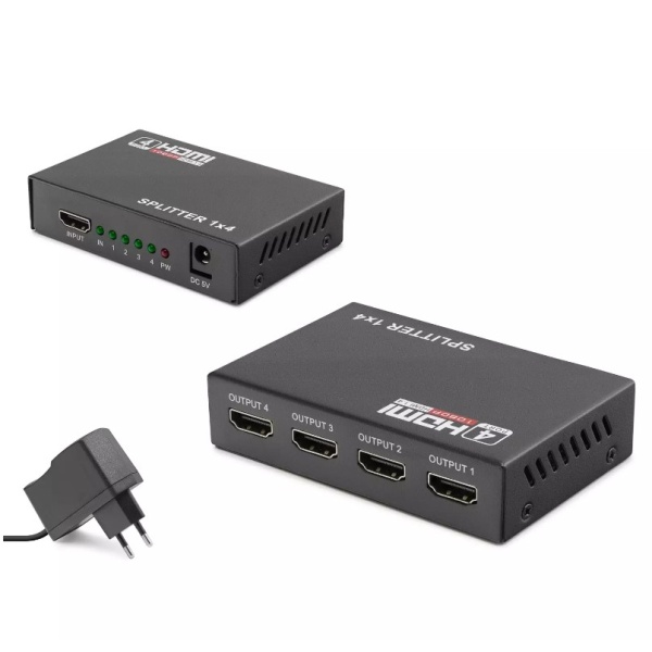 Splıtter Hdmi 1 4V 1080P 3D 1 Giriş 4 Çıkış