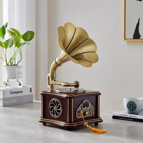 Müller Md-88 Dekoratif Bluetooth Gramofon Dark Brown 220*200*400Mm