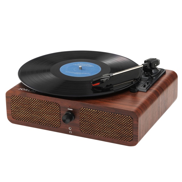 Jorlaı Jr-103 Pikap Pc Record Player Bluetooth Turntable With Stereo Speakers 33/45/78 Rpm Viny Maun Jr103