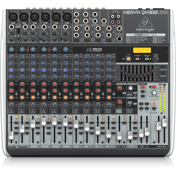 Behringer Qx1832Usb 18 Kanal Efektli Mikser