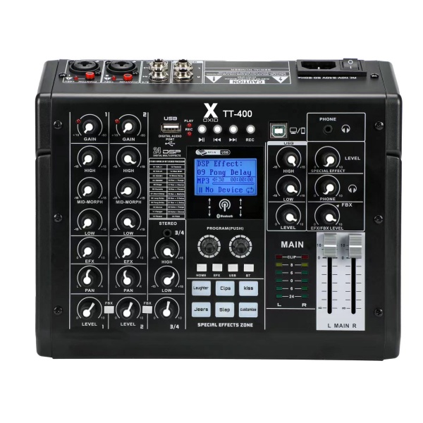 Tt-400 Ses Kartlı Mixer 4 Kanal Bluetooh Usb