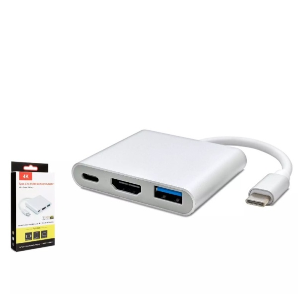 Hadron Hdx7764 Çevirici Type-C To Usb 3 0 ve Hdmi 3 Port Mac