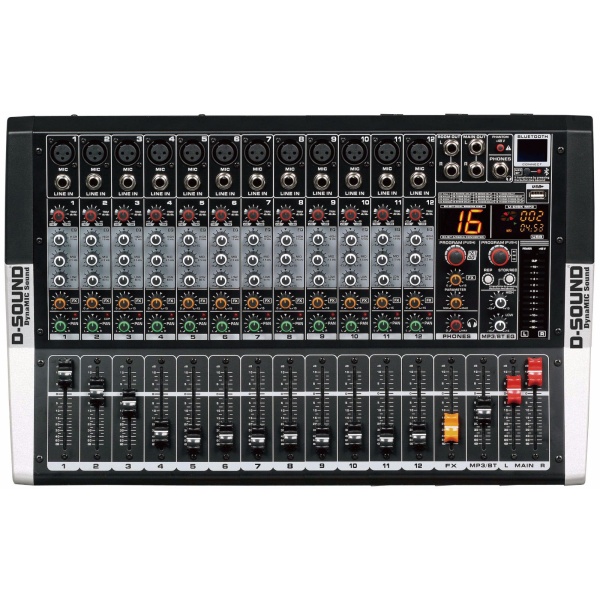 D-Sound M-1200P 12 Kanal Power Mixer