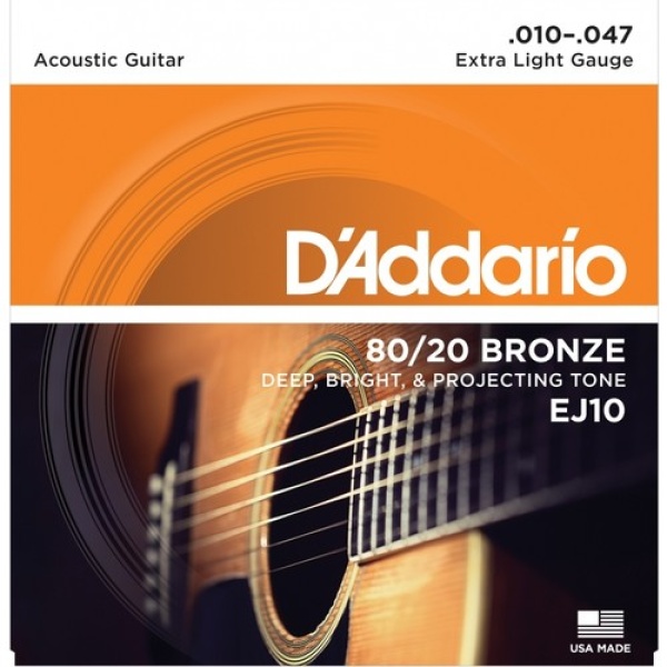 Daddario Ej-10 Bronze Akustik Gitar Teli