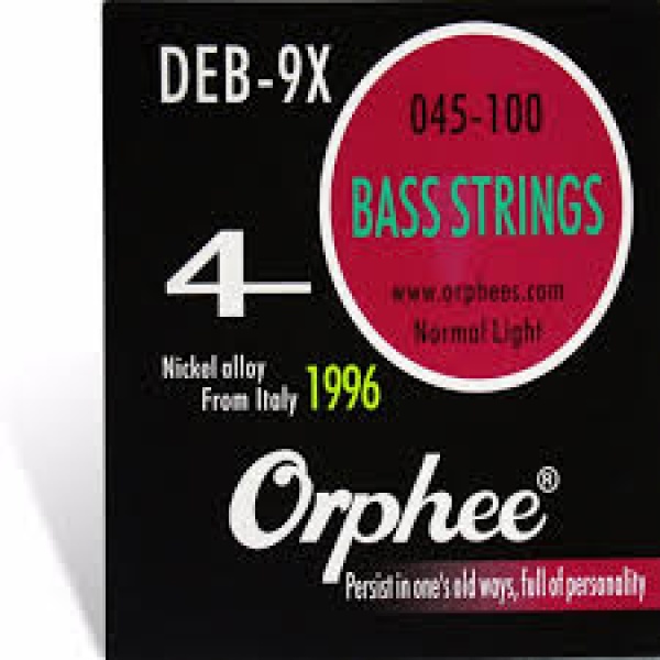 Orphee Deb-9X 4Tel 045 Bas Gitar Gümüş Kaplama Takım Tel