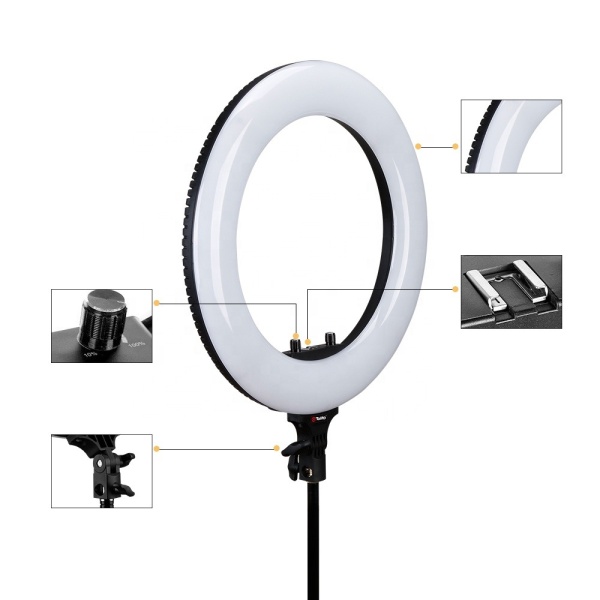 Oxid 18 Inch 45Cm Çantalı ve Standlı Led Fill Light Photo Studio