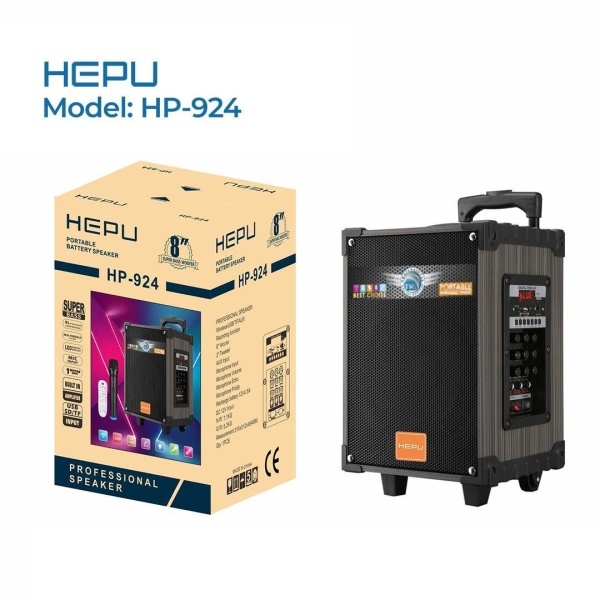 Hepu Hp-924 8 3 Kanal Taşınabilir Şarjlı Hoparlör