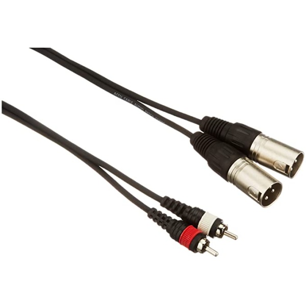 2M Male Xlr-Rca Plug 1 5 Metre