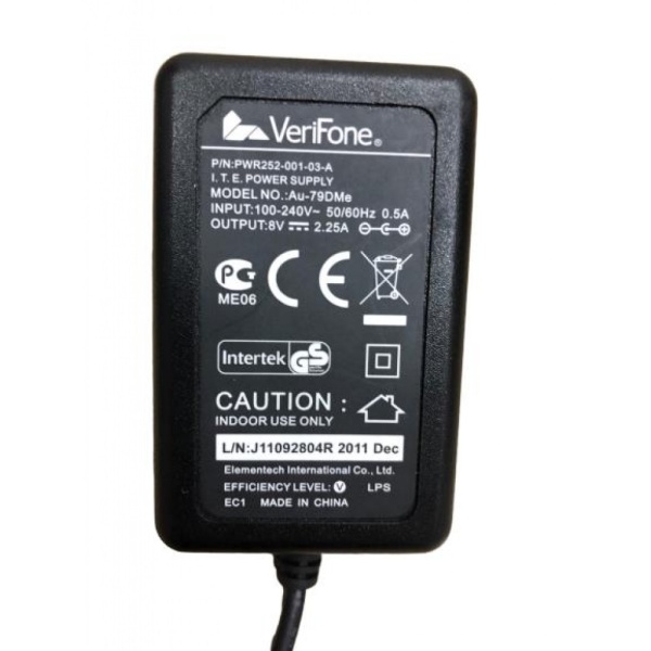 Verifone Au-79Dme Pos Adaptörü Pwr252-001-03-A 8V 2 25A Orijinal