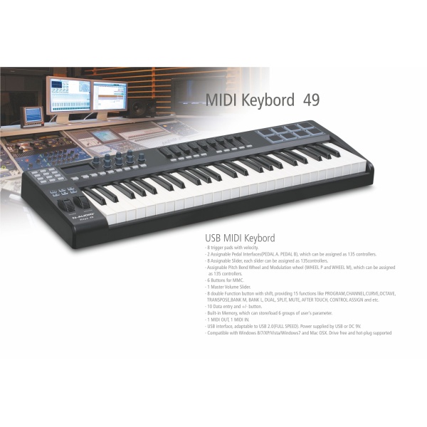 N-Audio Midi Keyboard 49