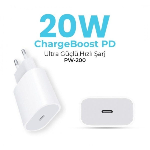 Kensa Pw-200 Pd 20W Type-C Wall Charger