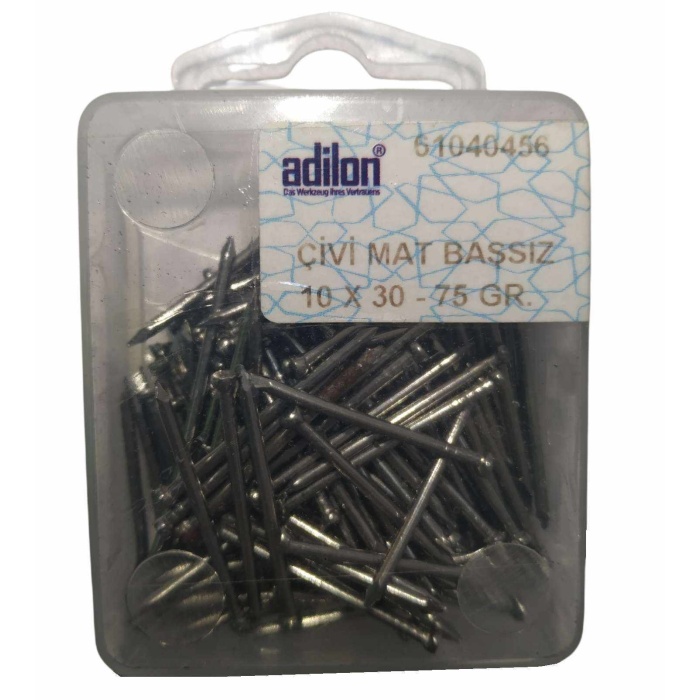 ADİLON ÇİVİ MAT BAŞSIZ 10 X 30-75 GR