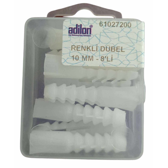 ADİLON RENKLİ DÜBEL 10 MM-8Lİ