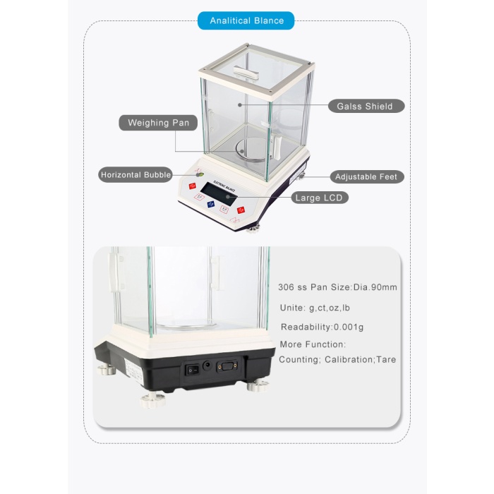 Larksci LPB3002 Hassas Terazi 0.01g