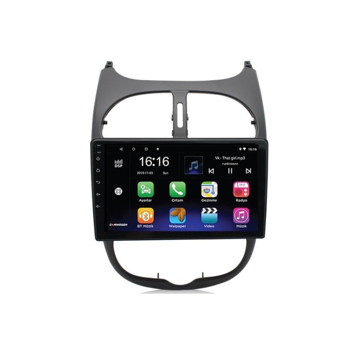 PEUGEOT 206 2001-2008 4 GB RAM Android Carplay Multimedya Navigasyon