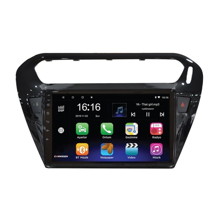 Citroen C-Elysee 2012-2023 SİYAH 6 GB RAM Android Carplay Multimedya Navigasyon