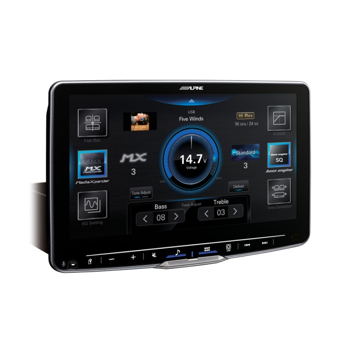 Alpine Halo9 – DAB+ Dijital Radyo, Apple CarPlay ve Android Auto uyumluluğu içeren 9 inç Medya Alıcısı