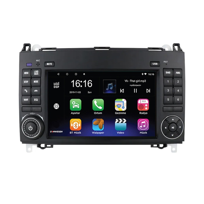 Mercedes B200 2008-2012 4 GB RAM Tuşlu Android Carplay Multimedya Navigasyon