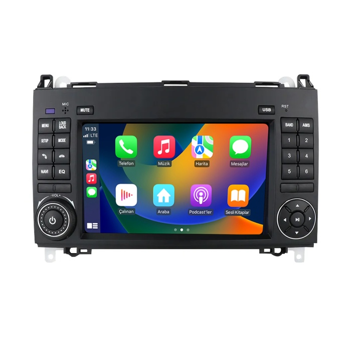 Mercedes B200 2008-2012 4 GB RAM Tuşlu Android Carplay Multimedya Navigasyon