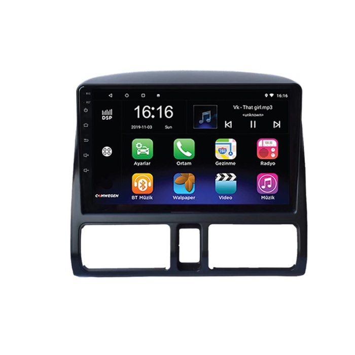 Honda CRV 2002-2006 Android 2gb Ram 8 Çekirdek Kablosuz Carplay Navigasyon Multimedya