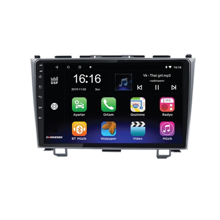 Honda CRV 2007-2012 Android 2gb Ram 8 Çekirdek Kablosuz Carplay Navigasyon Multimedya