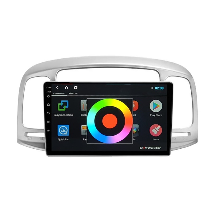 Hyundai Accent Era 2006-2011 Android 2gb Ram 8 Çekirdek Kablosuz Carplay Navigasyon Multimedya