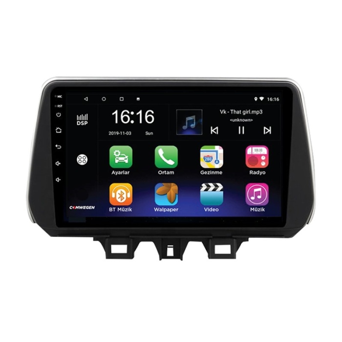 Hyundai Tucson 2019-2022 Android 2gb Ram 8 Çekirdek Kablosuz Carplay Navigasyon Multimedya