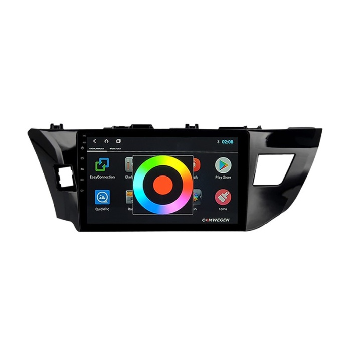 Toyota Corolla 2013-2016 Android 2gb Ram 8 Çekirdek Kablosuz Carplay Navigasyon Multimedya