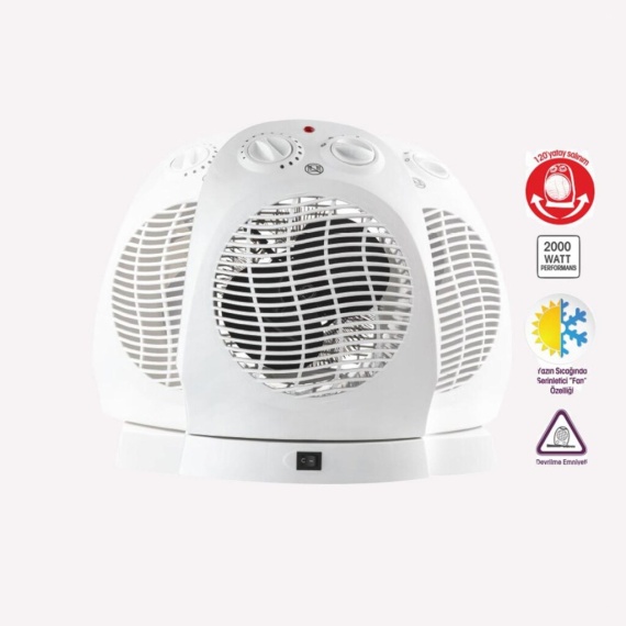 Goldmaster Mars GM-7920 2000W Fanlı Isıtıcı