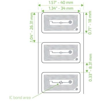 CCRR P7A NFC Paper Tag (NXP NTAG213)