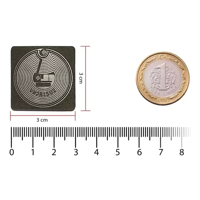 Metal Üstü NFC Etiket 30x30 Mm