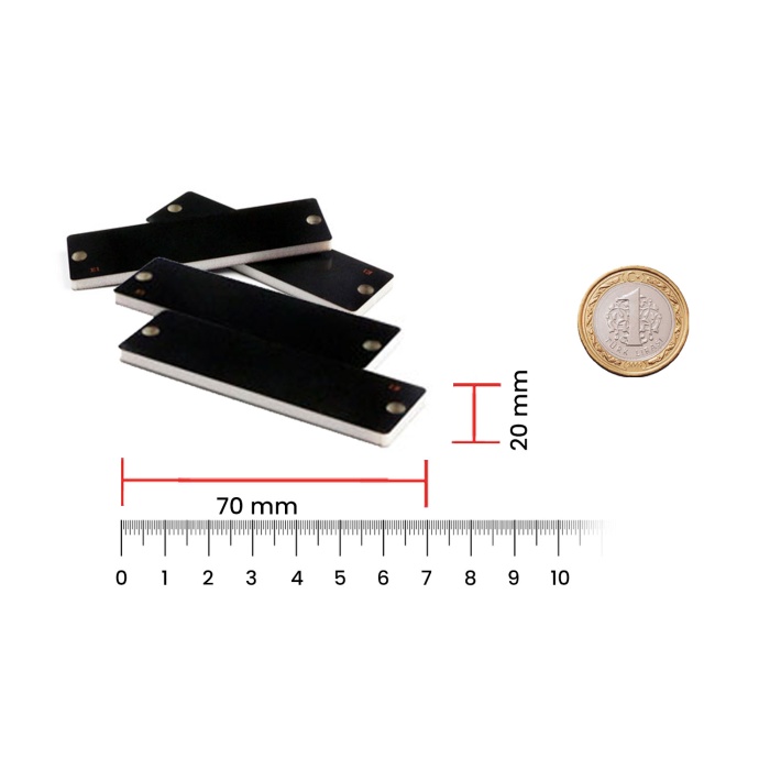 RFGate Rfid Metal Üstü Ekipman Varlık Etiketi 70x20mm